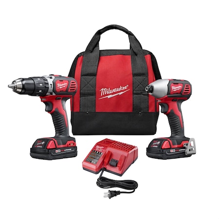 Milwaukee Tool M18 Cordless LITHIUM-ION 2-Tool Combo Kit 2697-22CT